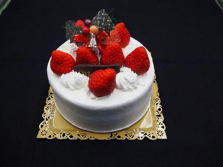 クリスマス・苺のショートケーキ クリスマスケーキ,苺,ショートケーキの写真素材