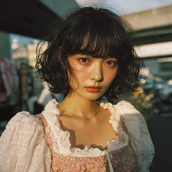 夕方のひと時の写真