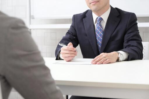 Interview image, interview, finding employment, male, JPG