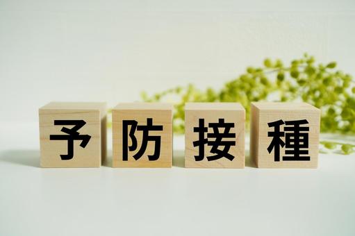 木製ブロックに『予防接種』の文字 木製ブロックに『予防接種』の文字 予防接種,ワクチン,感染症の写真素材