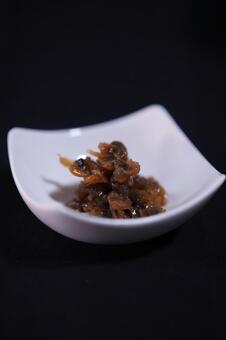 あさりの佃煮 あさり,佃煮,お箸の写真素材