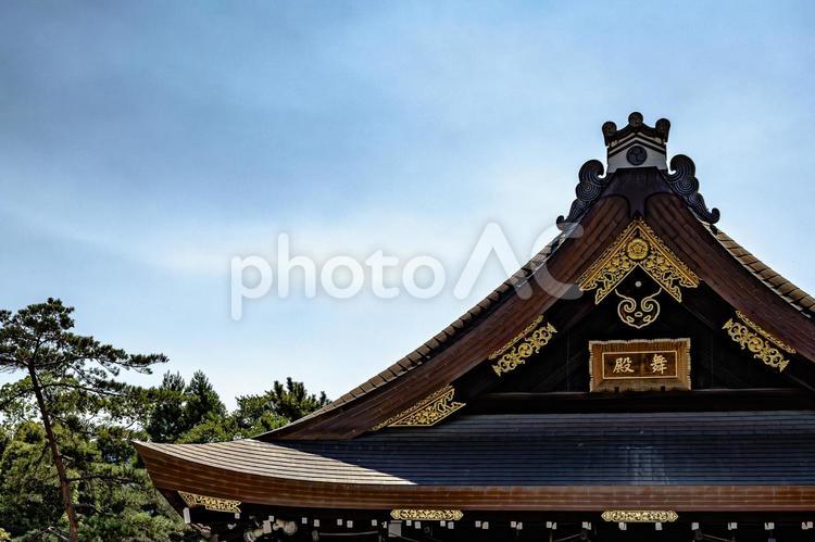 京都　八坂神社　舞殿 八坂神社,舞殿,神社の写真素材