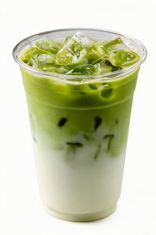 夏のデザートドリンク:アイス抹茶ラテ 夏のデザートドリンク:アイス抹茶ラテの写真
