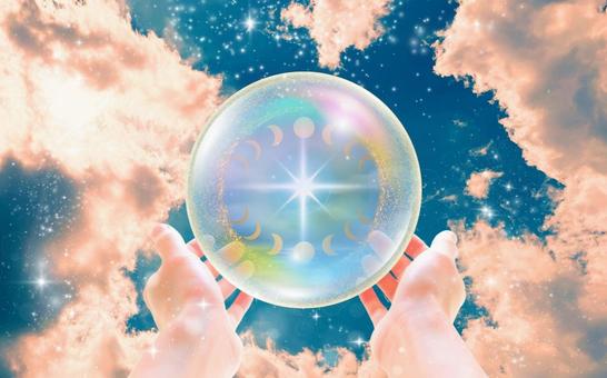 崇高な流れを感じ取る 崇高な流れを感じ取る 手を差し出す,幻想的,光り輝くの写真素材