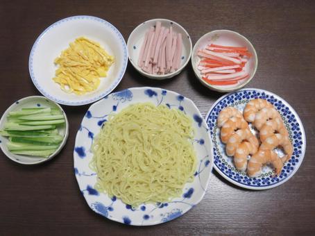 冷やし中華 冷やし中華 冷やし中華,夏,麺類の写真素材