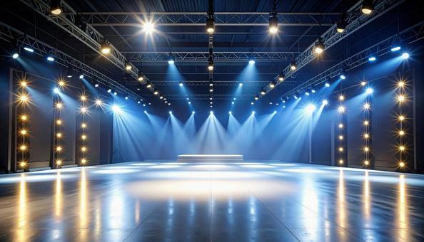 クールな照明のスタジオの写真