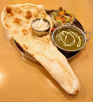 Photo, curry, nan, indian cuisine, 