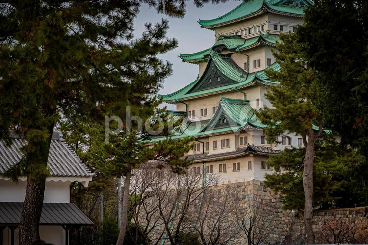 名古屋　名古屋城の風景 名古屋,愛知,愛知県の写真素材