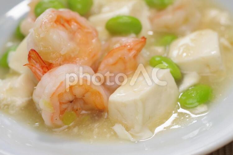 絹ごし豆腐とバナメイエビの甘煮 甘煮,エビ,バナメイエビの写真素材