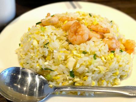 台湾のエビチャーハン 台湾のエビチャーハンの写真