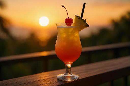 夕景カクテル 夕景カクテルの写真