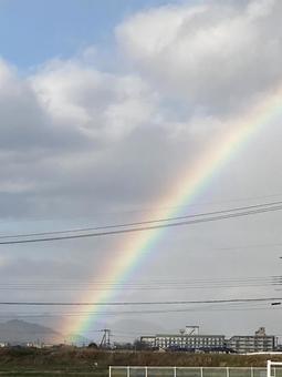Photo, rainbow, sky, cloud, 