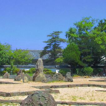 大阪府-岸和田城-八陣の庭-大将 大阪府-岸和田城-八陣の庭-大将の写真