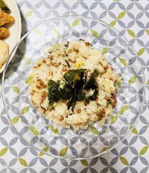Natto fried rice A, JPG Natto fried rice A, JPG