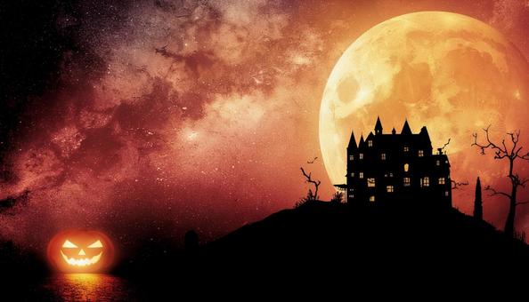 月夜のハロウィンアート 秋イベント 月夜のハロウィンアート 秋イベントの写真