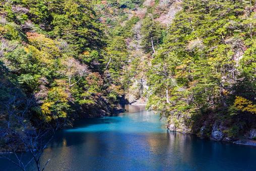 静岡県 寸又峡の秋景色 静岡県 寸又峡の秋景色の写真