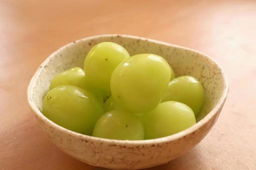 器に入ったシャインマスカット シャインマスカット,ぶどう,秋の写真素材