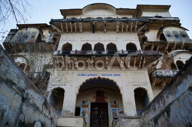 インド　アルワール　藩王国の古建物 海外,インド,旅行の写真素材