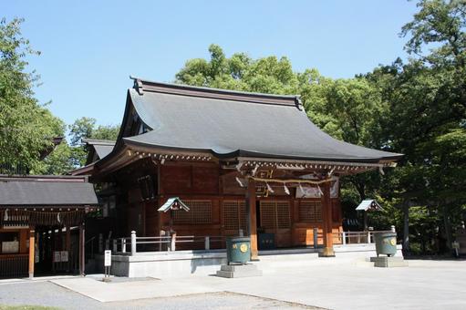 木に囲まれた神社の本殿＠和樂備神社 寺社仏閣,神社,natureの写真素材