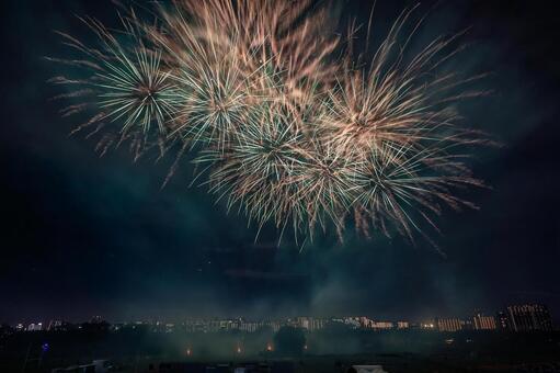第5回　川口花火大会 川口花火大会,花火,fireworksの写真素材