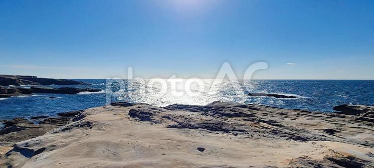 南紀白浜　千畳敷の景色 南紀白浜,千畳敷,太平洋の写真素材