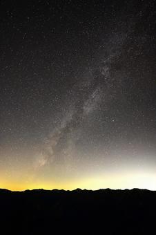 天の川 空,風景,星の写真素材