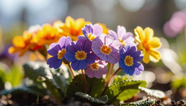 秋から春の花 プリムラ 秋から春の花 プリムラの写真