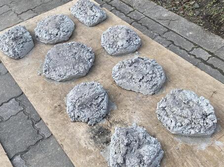 スランプテスト コンクリート,スランプテスト,強度の写真素材