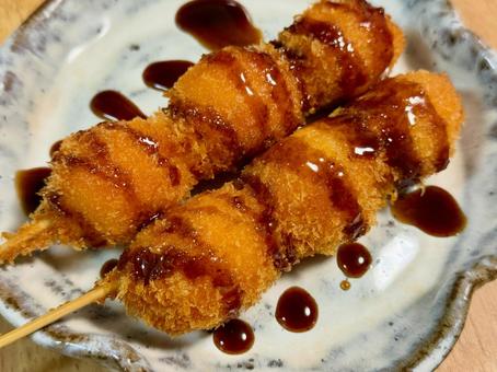 うずらフライ串 うずらフライ串の写真