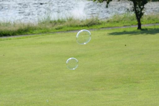 シャボン玉の写真