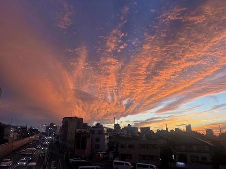 不思議な空 空,自然,屋外での写真素材