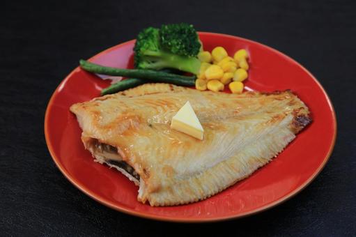 Photo, flounder, saute, butter, 