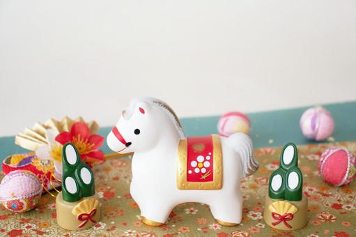 年賀状の素材　午年 年賀状,年賀状素材,馬の写真素材