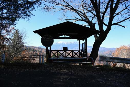 晩秋の御嶽山 御嶽山,雪山,展望台の写真素材