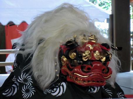 獅子舞 神奈川,神奈川県,神社の写真素材