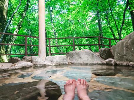 A spectacular open-air bath in an unexplored region, JPG A spectacular open-air bath in an unexplored region, hot spring, outdoor bath, bath, JPG
