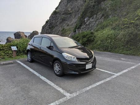 Photo, vitz, a car, compact car, 