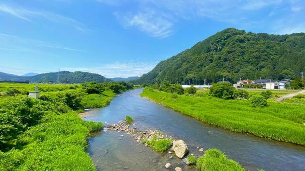 大日川(石川・白山市) 大日川(石川・白山市) 川,清流,田舎の写真素材