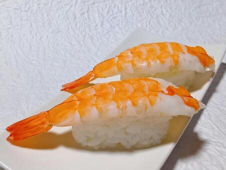 エビ　握り寿司 エビ,握り寿司,日本料理の写真素材