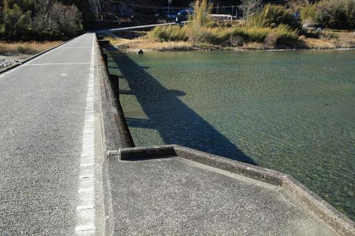 高知県いの町 名越屋沈下橋 高知県いの町 名越屋沈下橋 名越屋沈下橋,沈下橋,橋の写真素材