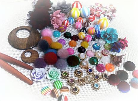 アクセサリーパーツ ビーズ,カボション,パーツの写真素材