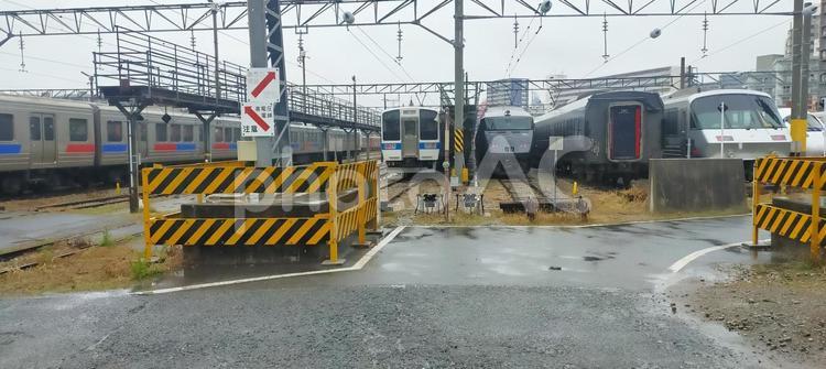JRの車両基地 車両基地,jr,電車の写真素材