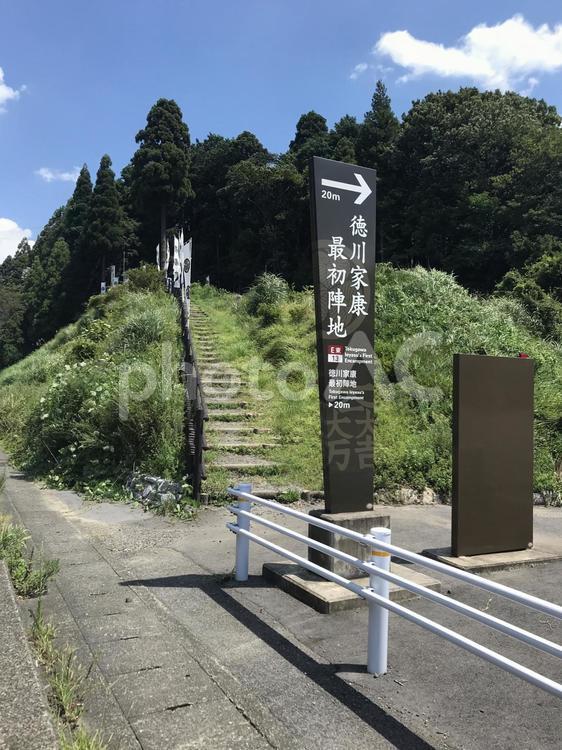 関ヶ原合戦場を見下ろす高台 何人もありません,自然,屋外での写真素材