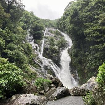 Photo, waterfall, saga prefecture, tangjin city, 