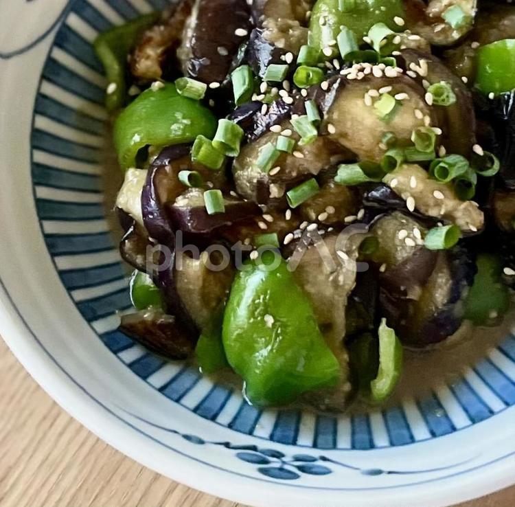 なすの炒め物　味噌炒め 味噌炒め,なす,おかずの写真素材
