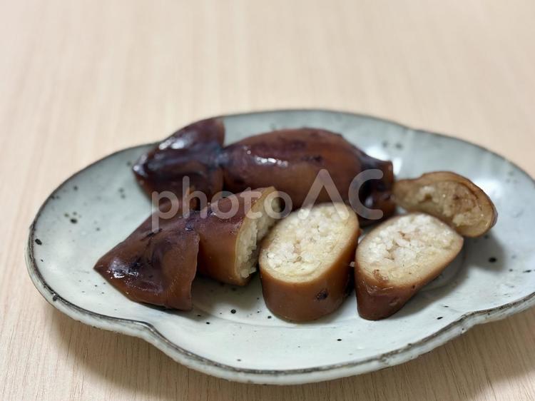 イカめし（寄り） 主食,いか,イカメシの写真素材