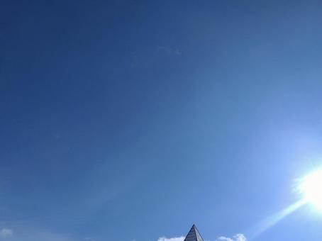 冬の青空 冬の青空の写真