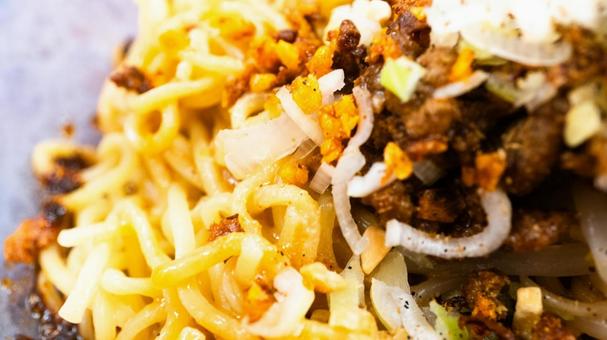 Photo, chilled dandan noodles, summer, bearing duty, 