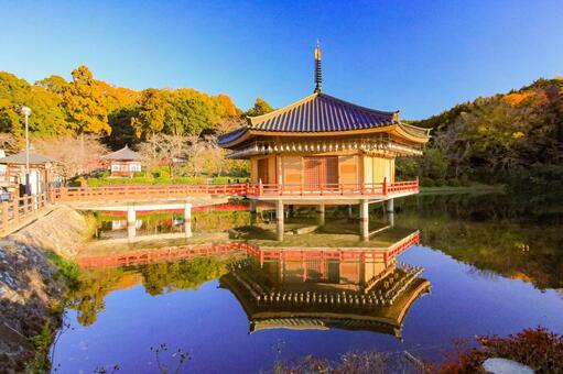 阿倍文殊院 阿倍文殊院,ならたび,浮御堂の写真素材