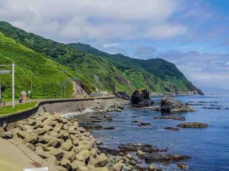 【北海道】松前町・白神岬 【北海道】松前町・白神岬 白神岬,松前町,北海道の写真素材